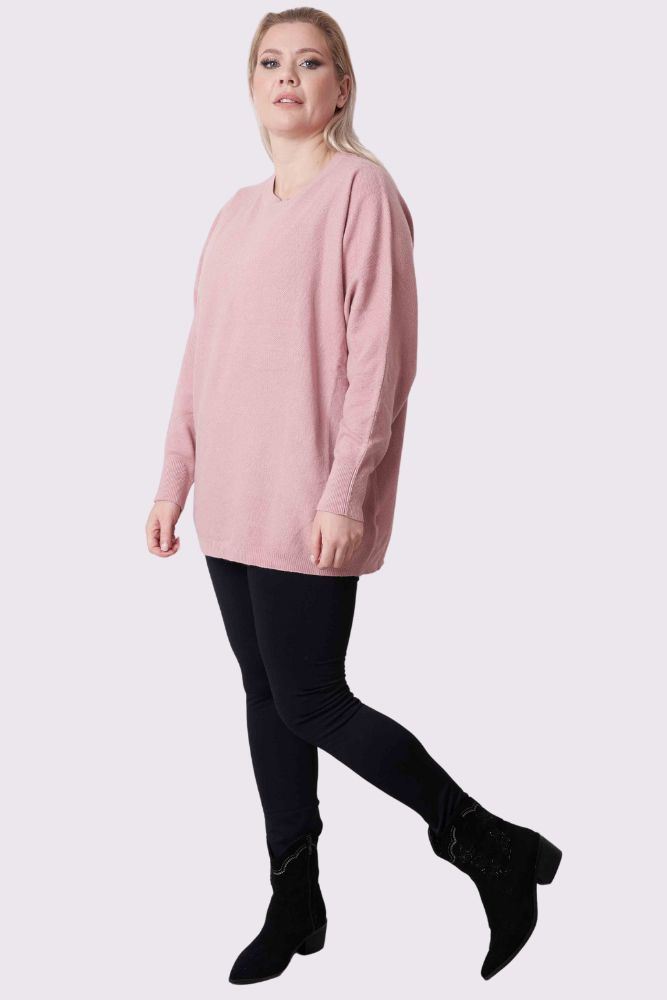 Plain Ribbed Long Sleeve Soft Feel Top