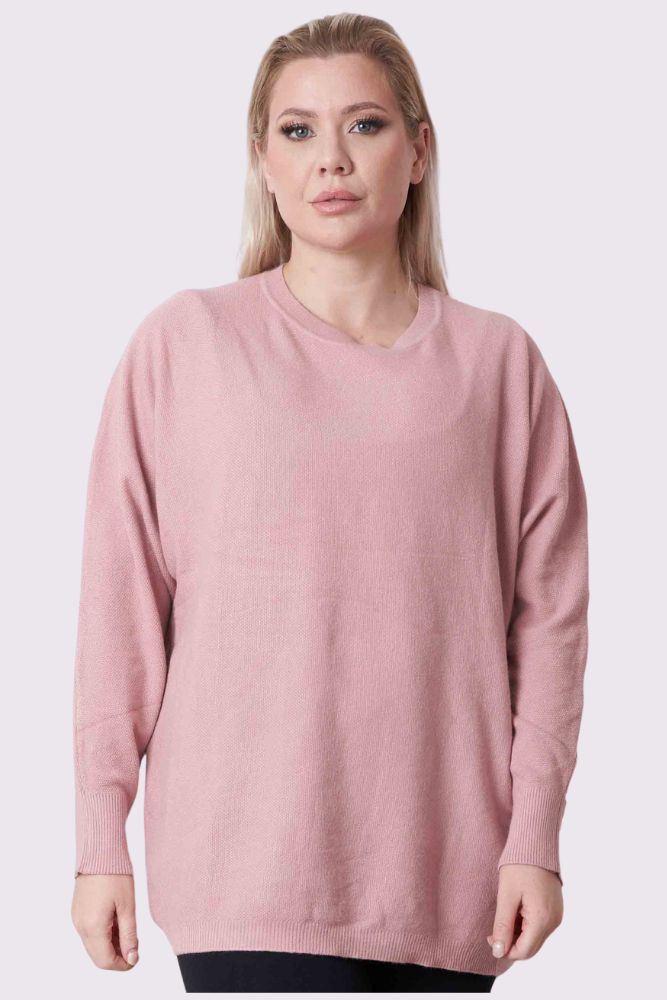 Plain Ribbed Long Sleeve Soft Feel Top