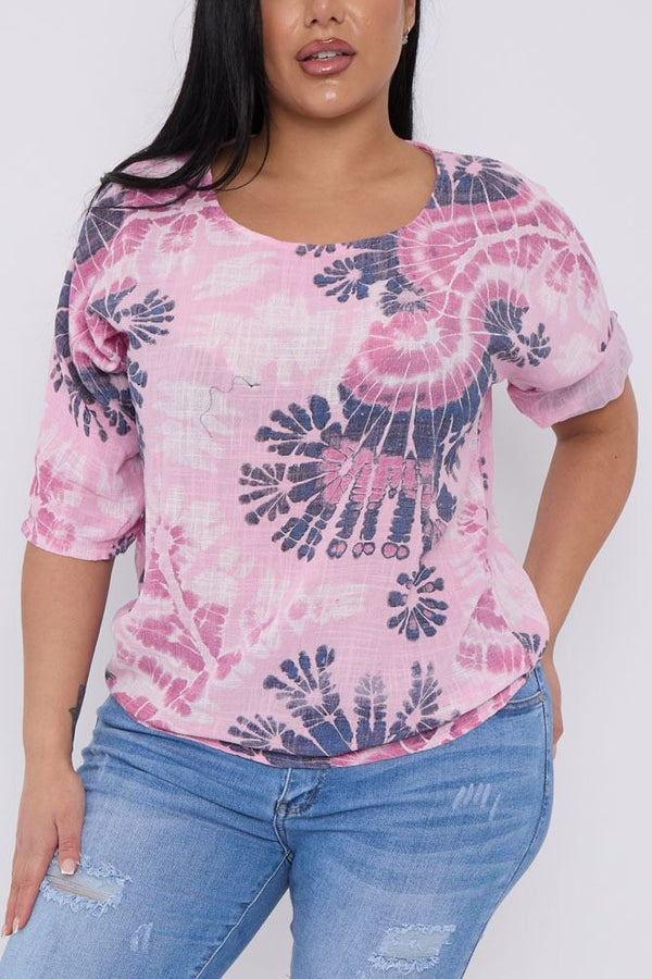 Sicily Print Cotton Top