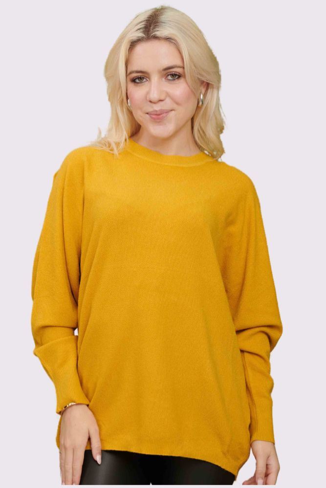 Plain Ribbed Long Sleeve Soft Feel Top