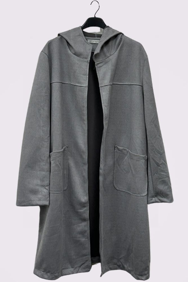 Plain Pockets Hooded Jacket