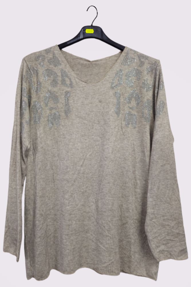 Diamante Soft Knit Top