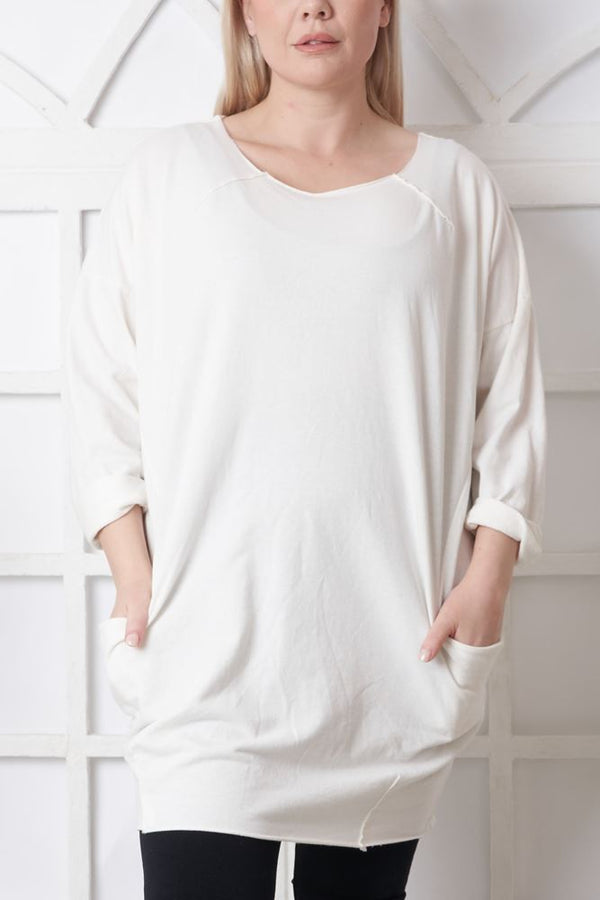 Plain Pocket Cotton Top