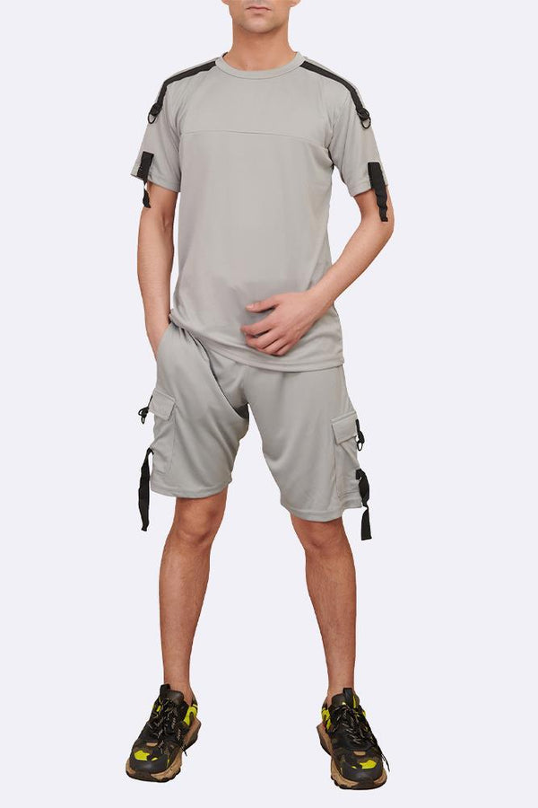 Marl Zip-up Top & Shorts Co-ordinate_GRWO