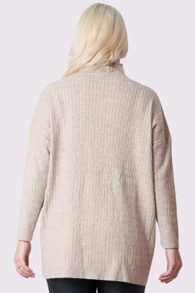 Plain Knitted Long Sleeve Soft Feel Top