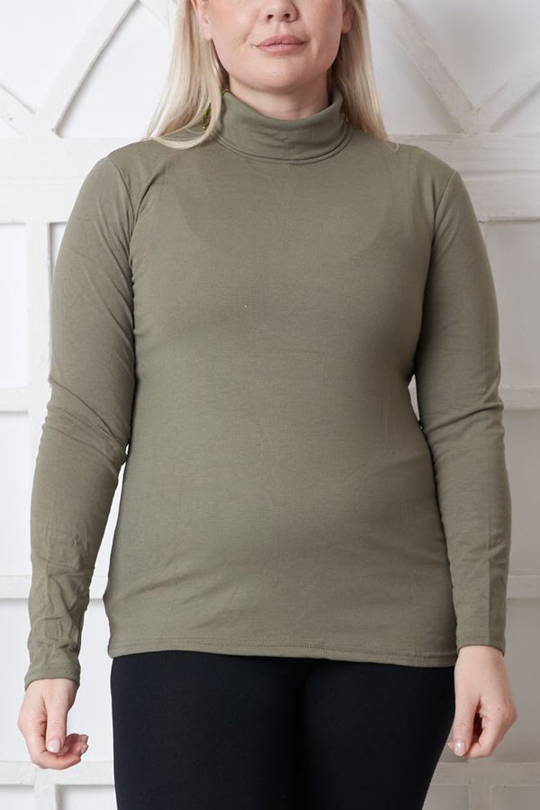 Plain Knitted Tunic Viscose Top