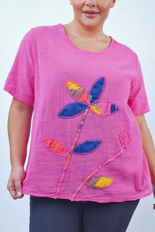 Flower Applique Pattern Top