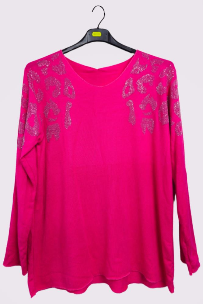 Diamante Soft Knit Top