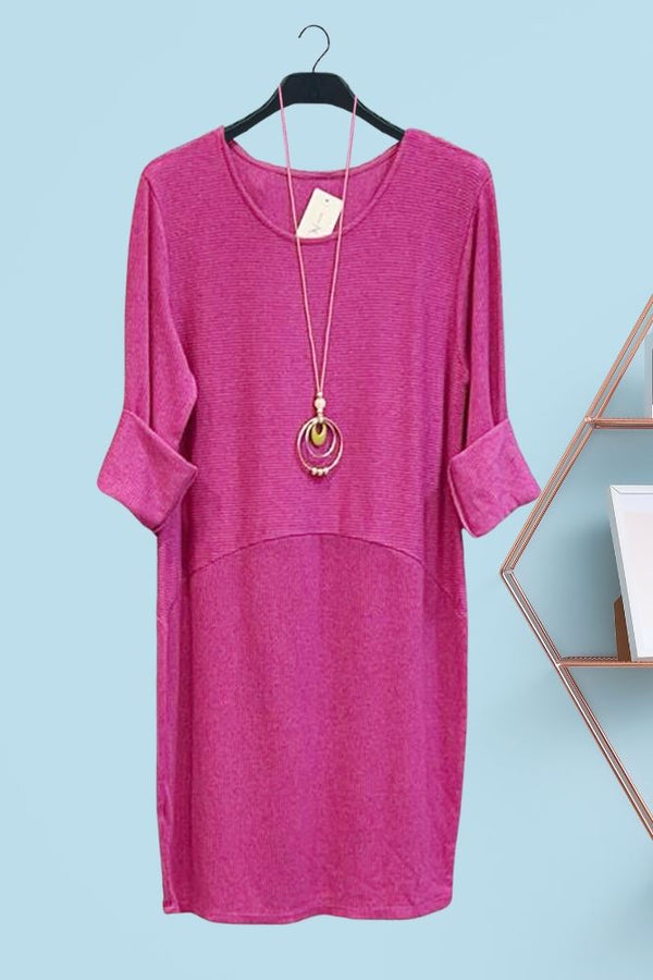 Plain Necklace Dress