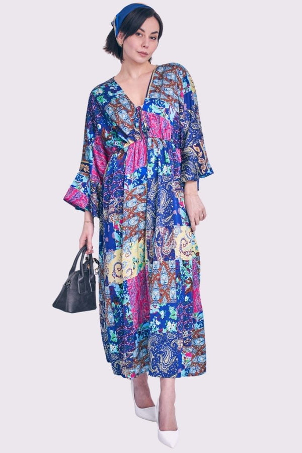 Paisley Floral Print Dress