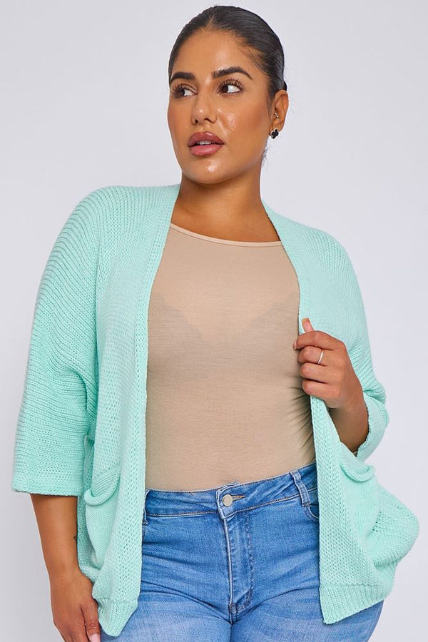 Plain Crochet Pattern Open Front Cardigan