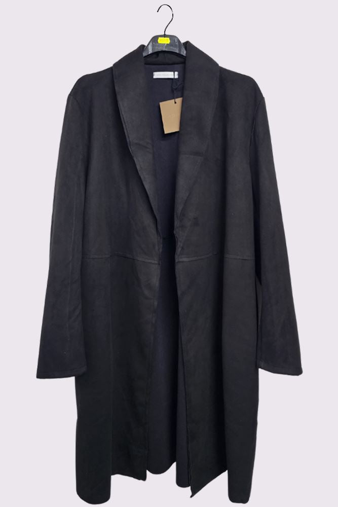 Plain Open Front Longline Blazer Cardigan