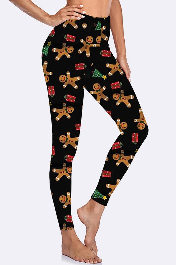 Christmas Print Christmas Leggings_GRWO