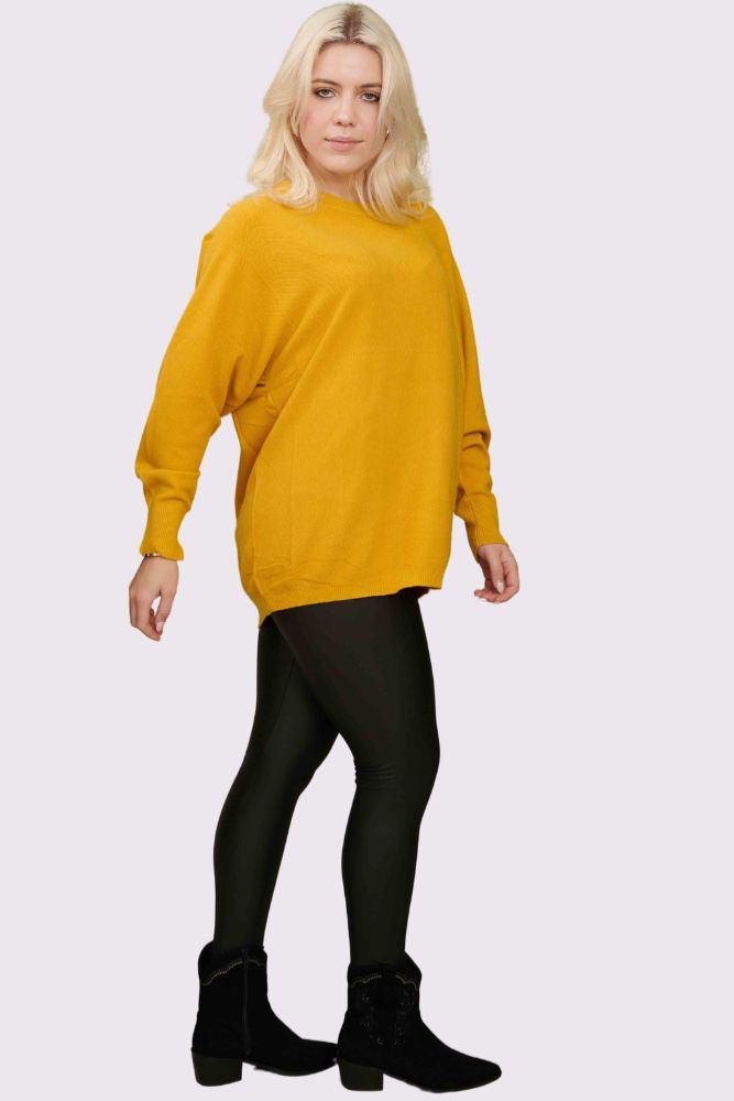 Plain Ribbed Long Sleeve Soft Feel Top