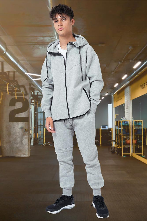 Mens Diagonal Stitching Tracksuit